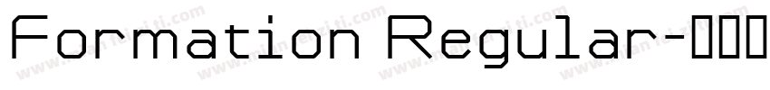 Formation Regular字体转换